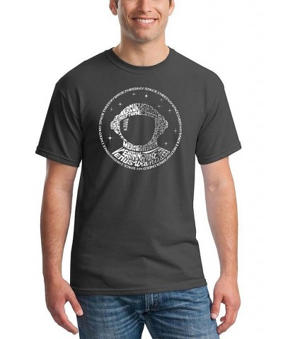 Men's I Need My Space Astronaut Word Art T-shirt Gray $16.80 T-Shirts