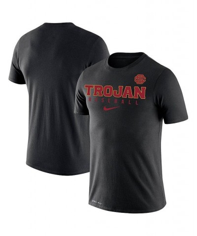 Men's Black USC Trojans Baseball Legend Performance T-shirt $26.99 T-Shirts