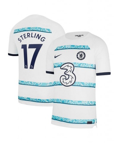 Men's Raheem Sterling White Chelsea 2022/23 Away Breathe Stadium Replica Player Jersey $34.24 Jersey