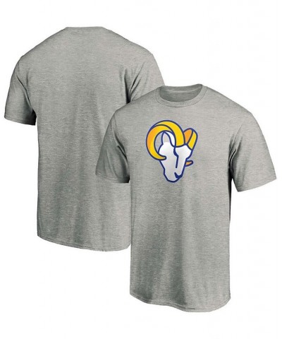 Men's Heathered Gray Los Angeles Rams Primary Logo T-shirt $17.97 T-Shirts