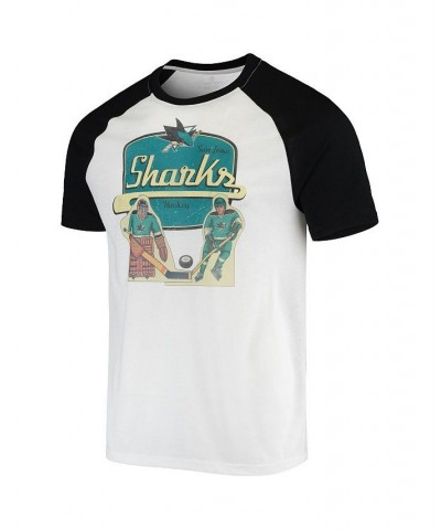 Men's White San Jose Sharks Table Top Raglan T-shirt $28.00 T-Shirts