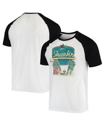 Men's White San Jose Sharks Table Top Raglan T-shirt $28.00 T-Shirts