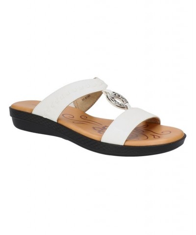 Women's Talia Slide Sandals White $37.80 Shoes