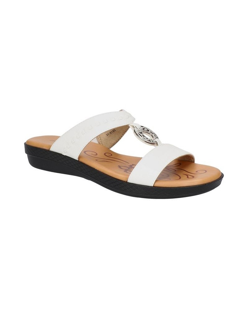 Women's Talia Slide Sandals White $37.80 Shoes