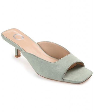 Women's Larna Slip-on Heels PD04 $48.00 Shoes