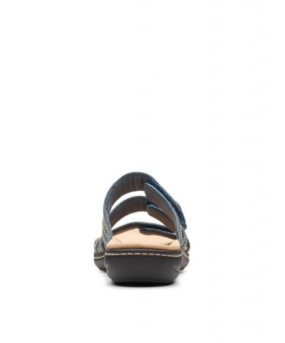 Women's Collection Laurieann Dee Slide Sandals Blue $50.00 Shoes