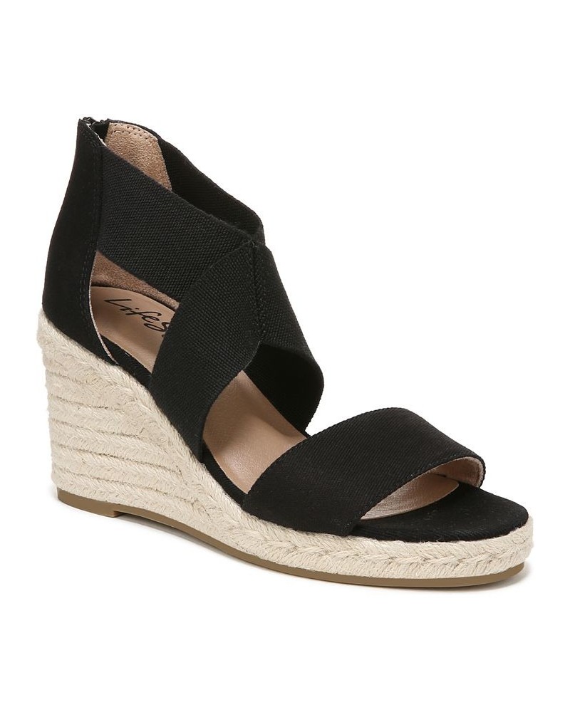 Thrive Wedge Espadrilles Black $41.40 Shoes