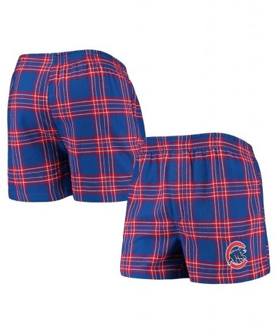 Men's Royal and Red Chicago Cubs Takeaway Flannel Boxers $16.80 Underwear