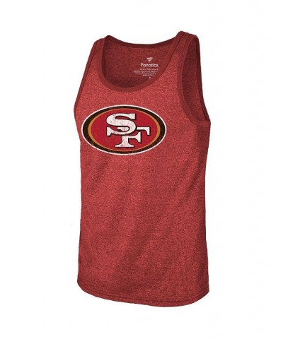 Men's Threads George Kittle Scarlet San Francisco 49ers Name & Number Tri-Blend Tank Top $25.92 T-Shirts