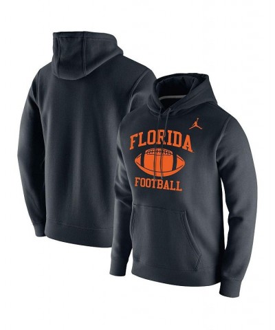 Men's Brand Black Florida Gators Retro Football Club Fleece Pullover Hoodie $36.55 Sweatshirt