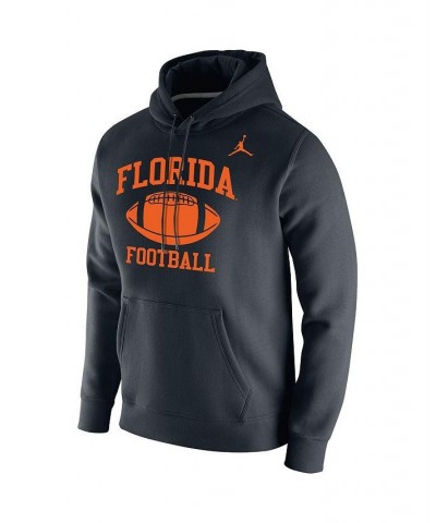 Men's Brand Black Florida Gators Retro Football Club Fleece Pullover Hoodie $36.55 Sweatshirt