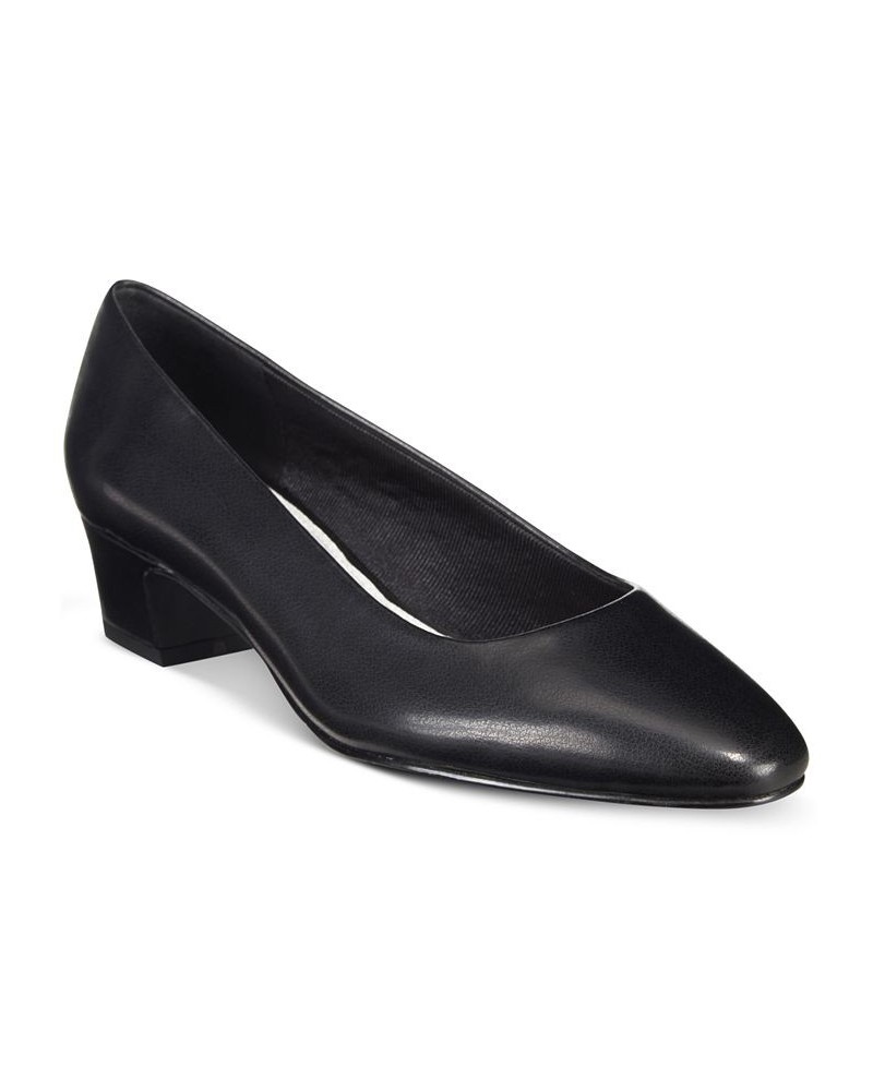 Prim Kitten Heel Pumps Black $30.10 Shoes