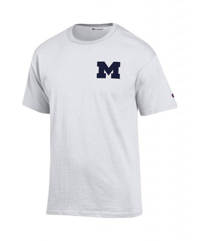 Men's White Michigan Wolverines Stack 2-Hit T-shirt $18.00 T-Shirts