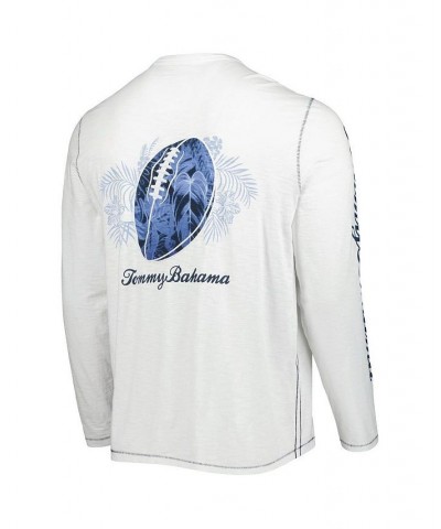 Men's White Chicago Bears Laces Out Billboard Long Sleeve T-shirt $51.60 T-Shirts