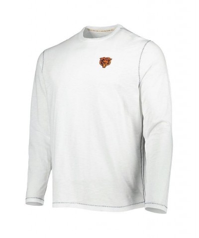 Men's White Chicago Bears Laces Out Billboard Long Sleeve T-shirt $51.60 T-Shirts