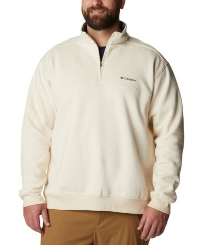 Men's Big & Tall Hart Mountain II Half Zip Sweatshirt Tan/Beige $31.85 Sweatshirt