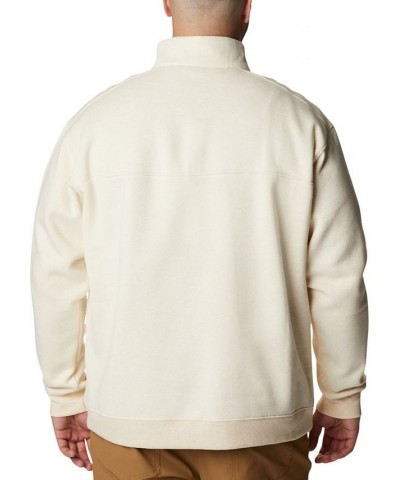 Men's Big & Tall Hart Mountain II Half Zip Sweatshirt Tan/Beige $31.85 Sweatshirt