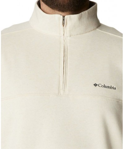 Men's Big & Tall Hart Mountain II Half Zip Sweatshirt Tan/Beige $31.85 Sweatshirt