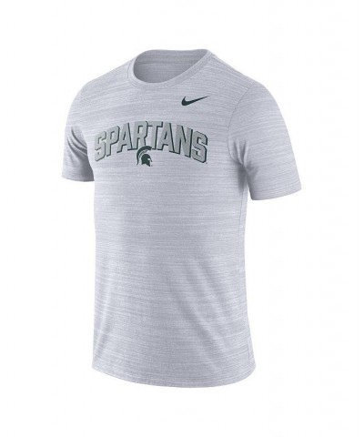 Men's White Michigan State Spartans 2022 Game Day Sideline Velocity Performance T-shirt $21.50 T-Shirts