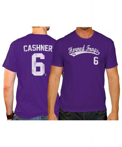 Men's Andrew Cashner Purple TCU Horned Frogs NCAA Baseball T-shirt $19.32 T-Shirts