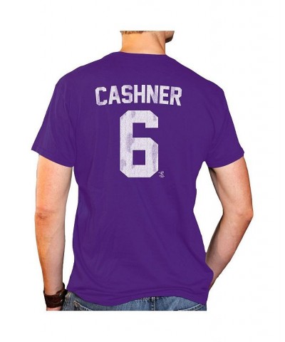 Men's Andrew Cashner Purple TCU Horned Frogs NCAA Baseball T-shirt $19.32 T-Shirts