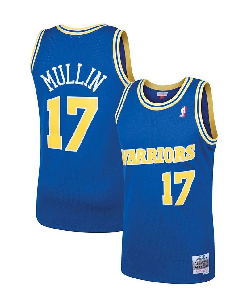 Men's Chris Mullin Royal Golden State Warriors 1993-94 Hardwood Classics Swingman Player Jersey $46.40 Jersey