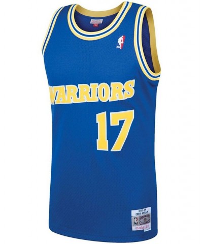 Men's Chris Mullin Royal Golden State Warriors 1993-94 Hardwood Classics Swingman Player Jersey $46.40 Jersey