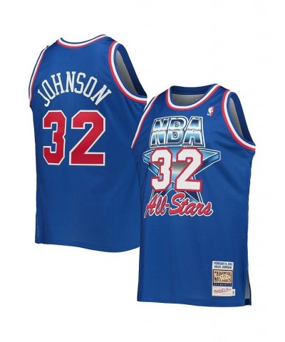 Men's Magic Johnson Royal Western Conference Hardwood Classics 1992 NBA All-Star Game Authentic Jersey $96.35 Jersey