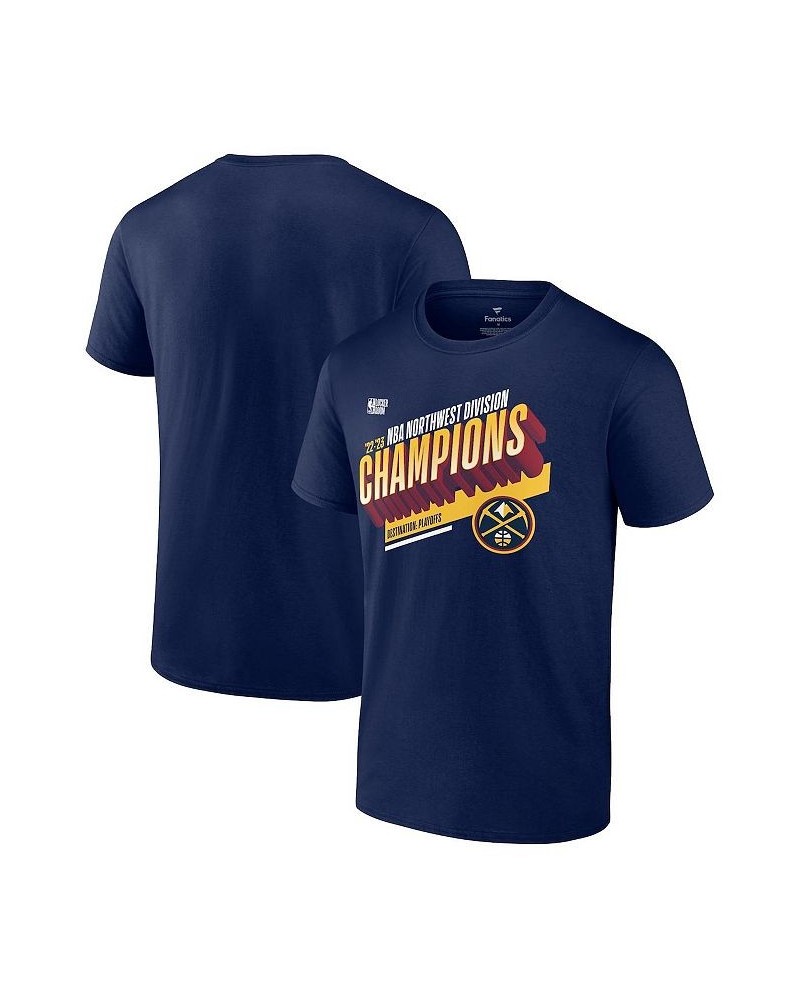 Men's Branded Navy Denver Nuggets 2023 Northwest Division Champions Locker Room T-shirt $27.49 T-Shirts