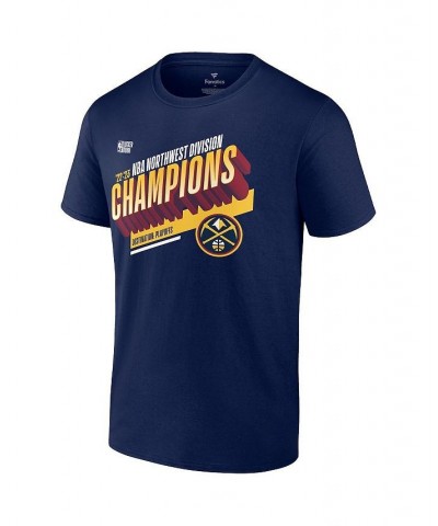 Men's Branded Navy Denver Nuggets 2023 Northwest Division Champions Locker Room T-shirt $27.49 T-Shirts