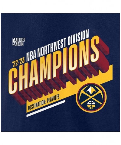 Men's Branded Navy Denver Nuggets 2023 Northwest Division Champions Locker Room T-shirt $27.49 T-Shirts