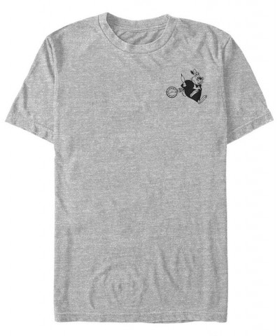 Men's Vintage Line Rabbit Short Sleeve T-Shirt Gray $19.24 T-Shirts