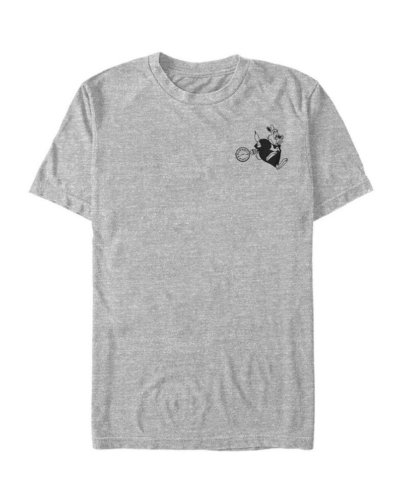 Men's Vintage Line Rabbit Short Sleeve T-Shirt Gray $19.24 T-Shirts