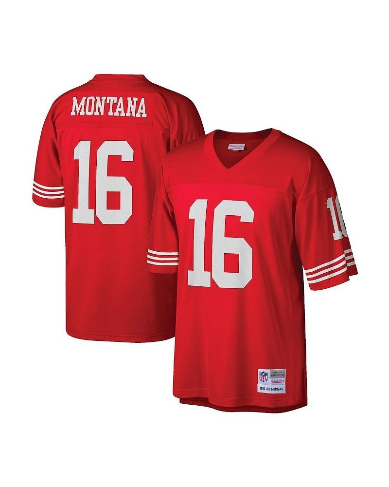 Men's Joe Montana Scarlet San Francisco 49ers Legacy Replica Jersey $52.70 Jersey