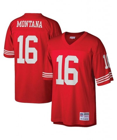 Men's Joe Montana Scarlet San Francisco 49ers Legacy Replica Jersey $52.70 Jersey