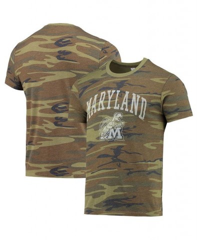 Men's Camo Maryland Terrapins Arch Logo Tri-Blend T-shirt $24.95 T-Shirts