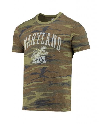 Men's Camo Maryland Terrapins Arch Logo Tri-Blend T-shirt $24.95 T-Shirts