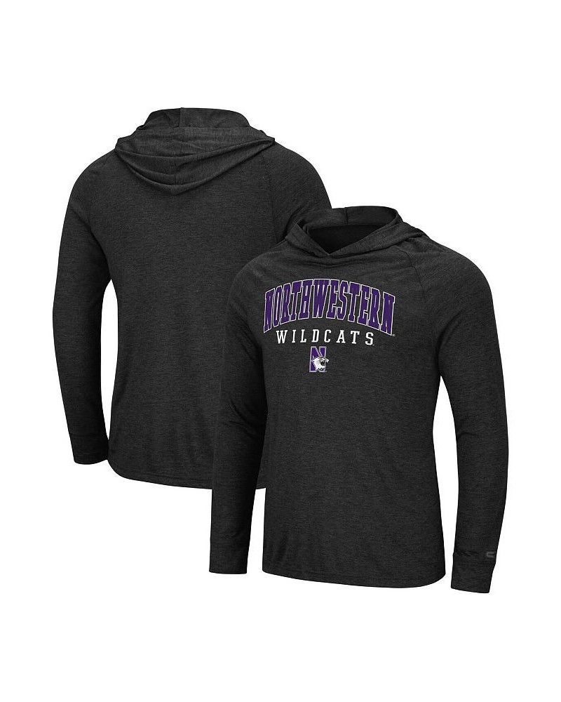 Men's Charcoal Northwestern Wildcats Campus Long Sleeve Hooded T-shirt $23.39 T-Shirts