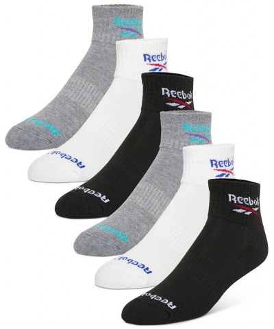 Men's 6-Pk. 1/2 Terry Performance Quarter Socks Multi $11.87 Socks