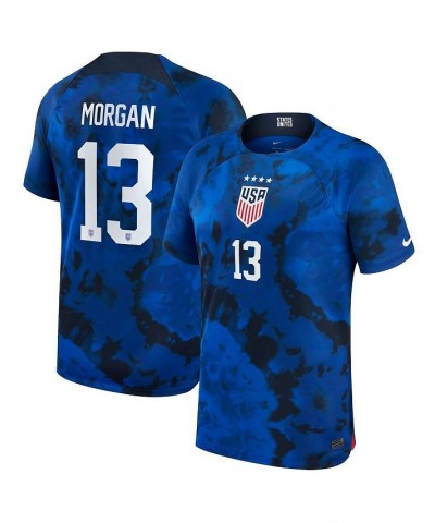 Men's Alex Morgan Blue USWNT 2022/23 Away Breathe Stadium Replica Player Jersey $47.60 Jersey