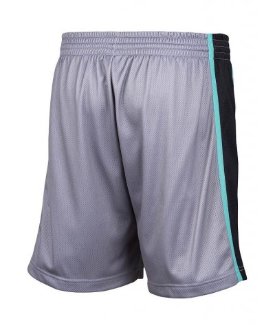 Men's Gray San Antonio Spurs Hardwood Classics Big Face 2.0 Shorts $40.00 Shorts