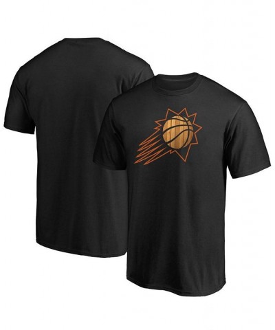 Men's Black Phoenix Suns Hardwood Logo T-shirt $13.95 T-Shirts