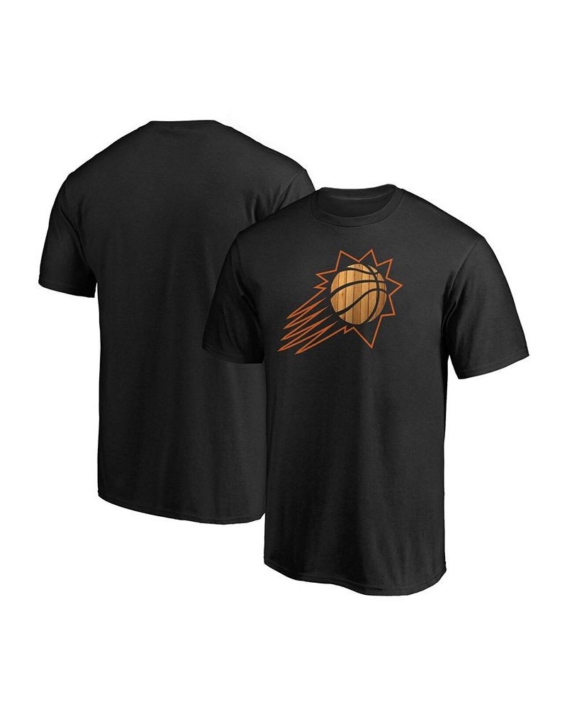 Men's Black Phoenix Suns Hardwood Logo T-shirt $13.95 T-Shirts