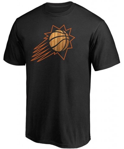 Men's Black Phoenix Suns Hardwood Logo T-shirt $13.95 T-Shirts