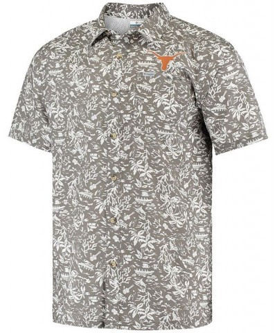 Men's Gray Texas Longhorns Super Slack Tide Button-Up Shirt $31.50 Shirts