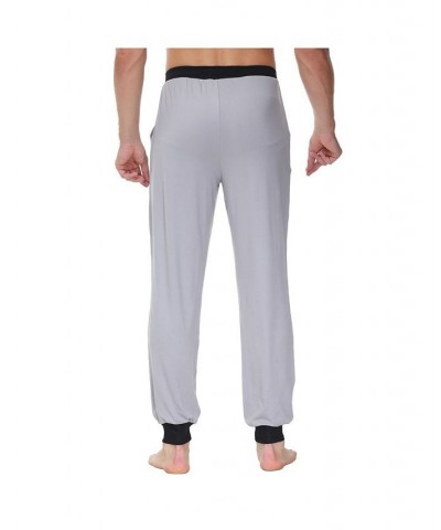 Men's Heat Retaining Contrast Trim Pajama Pants Alloy $14.35 Pajama