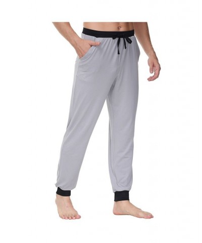 Men's Heat Retaining Contrast Trim Pajama Pants Alloy $14.35 Pajama