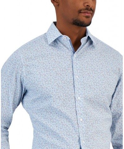 Men's Slim Fit Floral Print Dress Shirt Multi $24.75 Dress Shirts