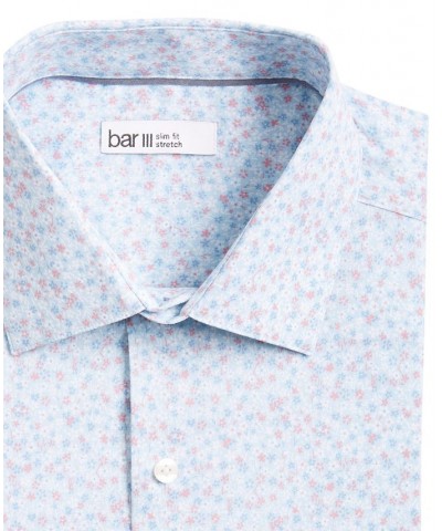 Men's Slim Fit Floral Print Dress Shirt Multi $24.75 Dress Shirts