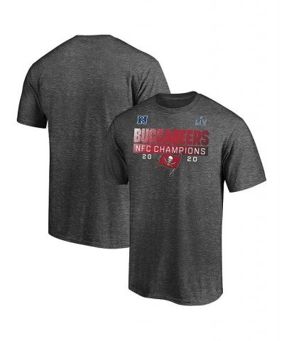 Men's Charcoal Tampa Bay Buccaneers 2020 NFC Champions Big and Tall Scramble T-shirt $16.56 T-Shirts